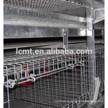 Industrail galvanizado 4 teirs 160 pájaros jaula de pollo